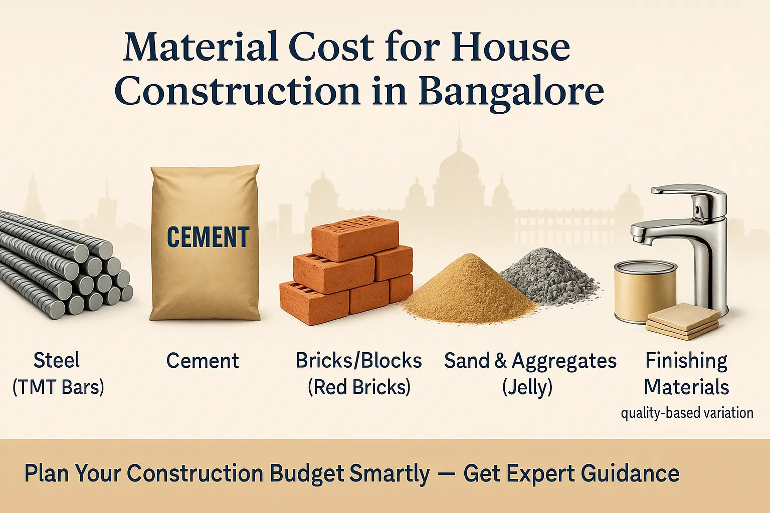 material cost for house construction Bangalore