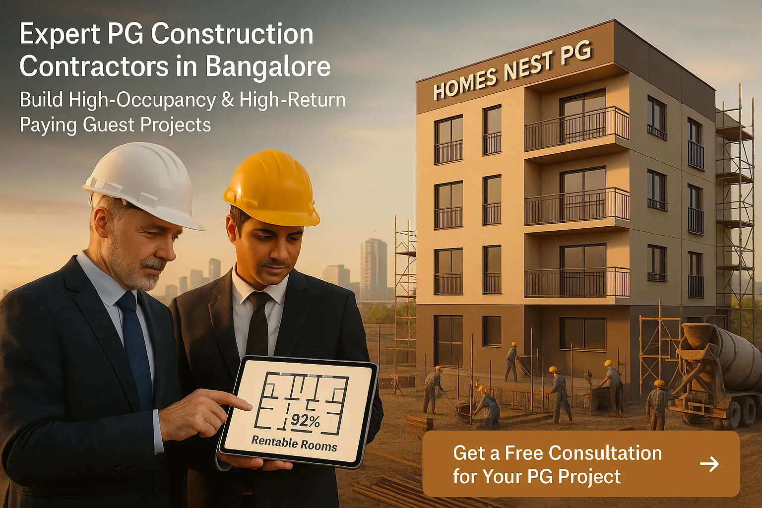 PG Construction Contractors in Bangalore
